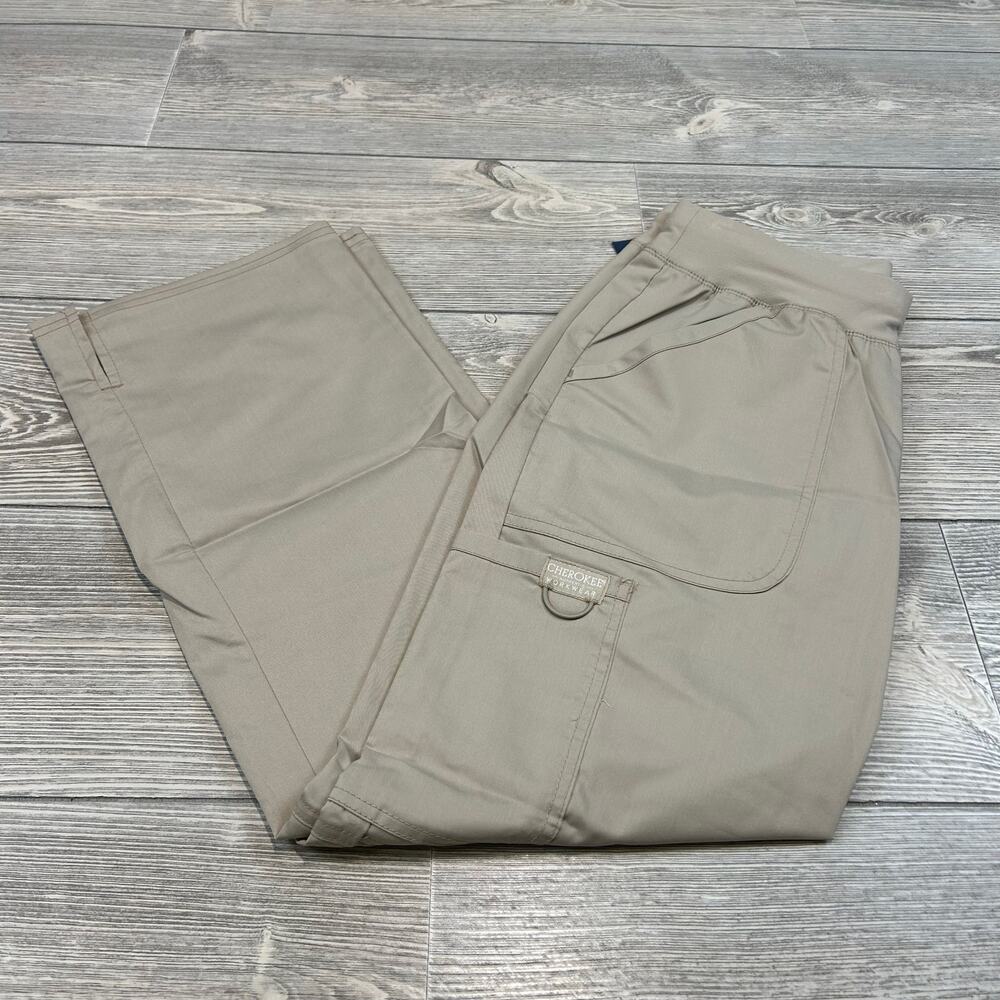 Cherokee Revolution Petite Khaki Medical Scrub Pants XSP